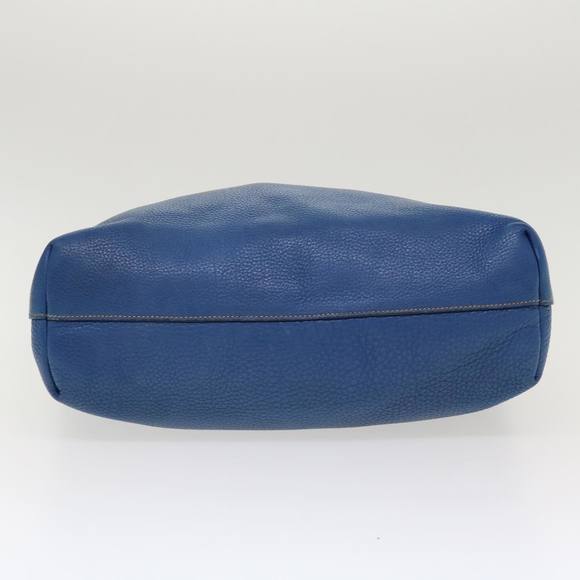 PRADA Hand Bag Leather 2way Blue Auth 42111 - Picture 5 of 16